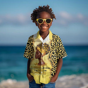 Black Her Story Kid Hawaiian Shirt A Queen Turns Pain Into Power - African Pride