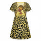 Black Her Story Kid Short Sleeve Dress A Queen Turns Pain Into Power - African Pride