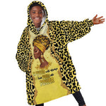 Black Her Story Kid Wearable Blanket Hoodie A Queen Turns Pain Into Power - African Pride