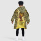 Black Her Story Kid Wearable Blanket Hoodie A Queen Turns Pain Into Power - African Pride