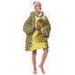 Black Her Story Kid Wearable Blanket Hoodie A Queen Turns Pain Into Power - African Pride
