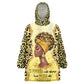 Black Her Story Kid Wearable Blanket Hoodie A Queen Turns Pain Into Power - African Pride