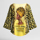 Black Her Story Kimono Sleeve Blouse A Queen Turns Pain Into Power - African Pride