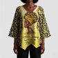 Black Her Story Kimono Sleeve Blouse A Queen Turns Pain Into Power - African Pride