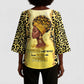 Black Her Story Kimono Sleeve Blouse A Queen Turns Pain Into Power - African Pride