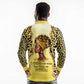 Black Her Story Long Sleeve Polo Shirt A Queen Turns Pain Into Power - African Pride