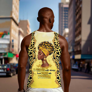 Black Her Story Men Tank Top A Queen Turns Pain Into Power - African Pride