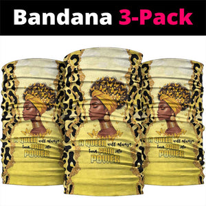 Black Her Story Neck Gaiter A Queen Turns Pain Into Power - African Pride