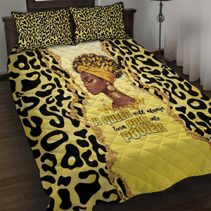 Black Her Story Quilt Bed Set A Queen Turns Pain Into Power - African Pride