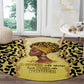 Black Her Story Round Carpet A Queen Turns Pain Into Power - African Pride