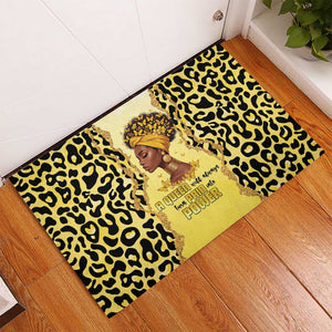Black Her Story Rubber Doormat A Queen Turns Pain Into Power - African Pride