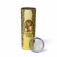 Black Her Story Skinny Tumbler A Queen Turns Pain Into Power - African Pride