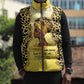 Black Her Story Sleeveless Puffer Jacket A Queen Turns Pain Into Power - African Pride