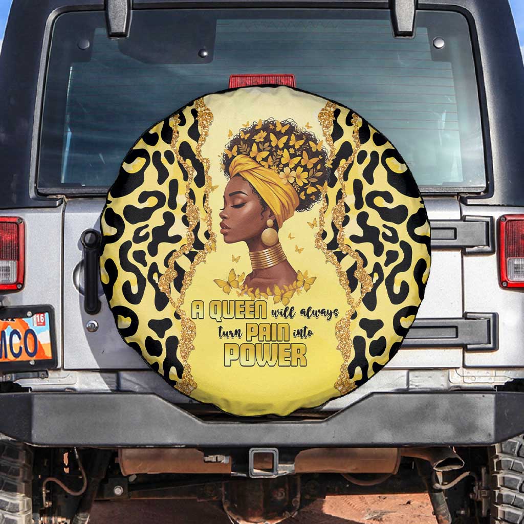 Black Her Story Spare Tire Cover A Queen Turns Pain Into Power - African Pride