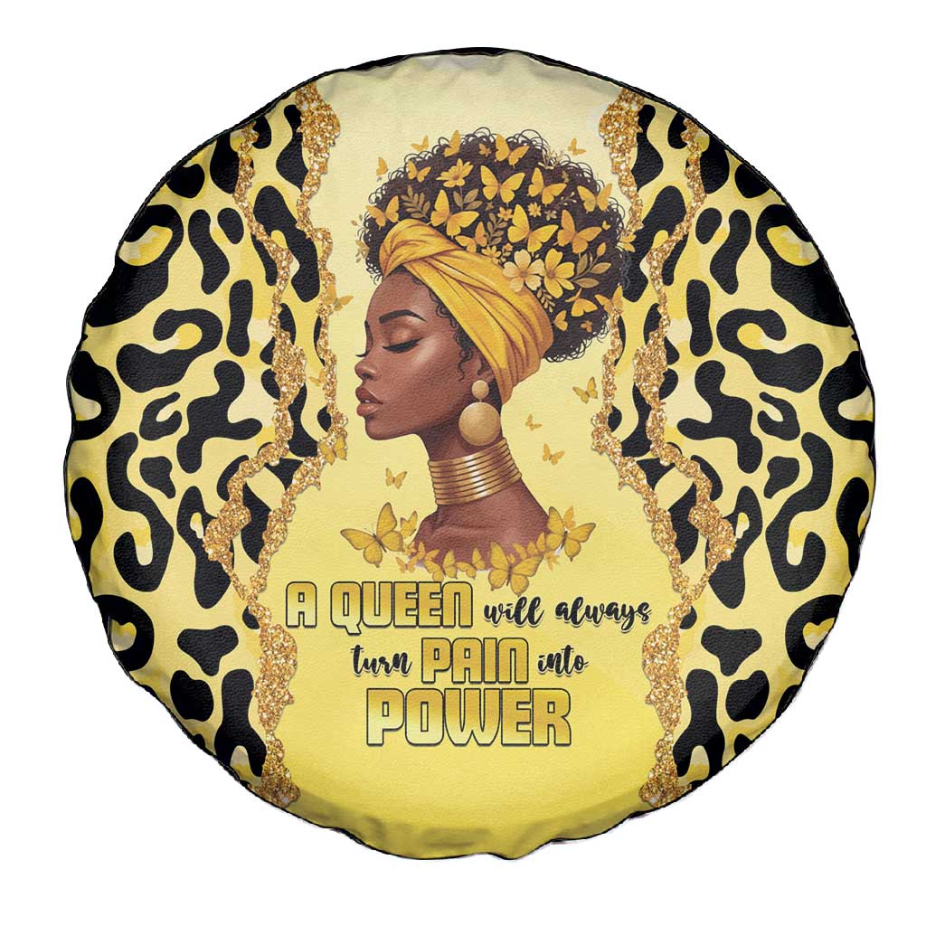 Black Her Story Spare Tire Cover A Queen Turns Pain Into Power - African Pride