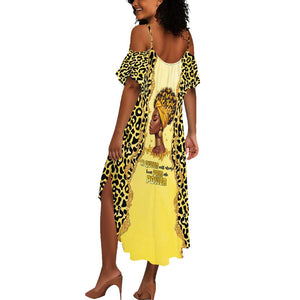 Black Her Story Summer Maxi Dress A Queen Turns Pain Into Power - African Pride
