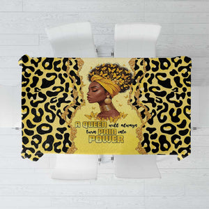 Black Her Story Tablecloth A Queen Turns Pain Into Power - African Pride