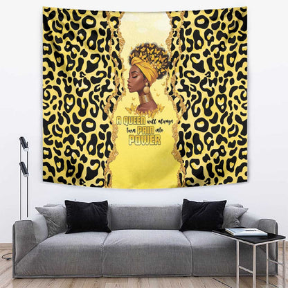 Black Her Story Tapestry A Queen Turns Pain Into Power - African Pride