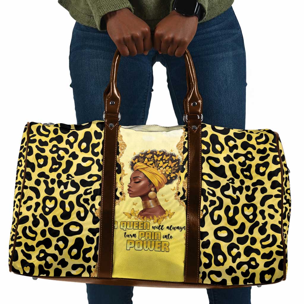 Black Her Story Travel Bag A Queen Turns Pain Into Power - African Pride