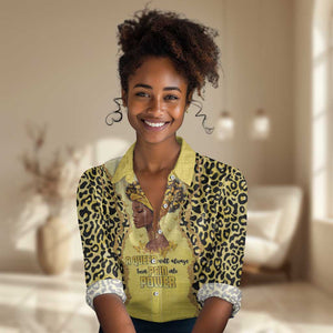 Black Her Story Women Casual Shirt A Queen Turns Pain Into Power - African Pride