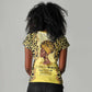 Black Her Story Women V-Neck T-Shirt A Queen Turns Pain Into Power - African Pride