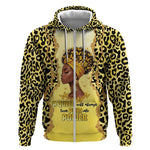 Black Her Story Zip Hoodie A Queen Turns Pain Into Power - African Pride