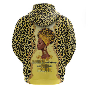 Black Her Story Zip Hoodie A Queen Turns Pain Into Power - African Pride