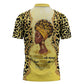 Black Her Story Zipper Polo Shirt A Queen Turns Pain Into Power - African Pride