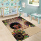 Black Her Story Sunshine Hurricane Area Rug Empowered Black Woman - African Pride