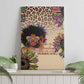 Black Her Story Sunshine Hurricane Canvas Wall Art Empowered Black Woman - African Pride