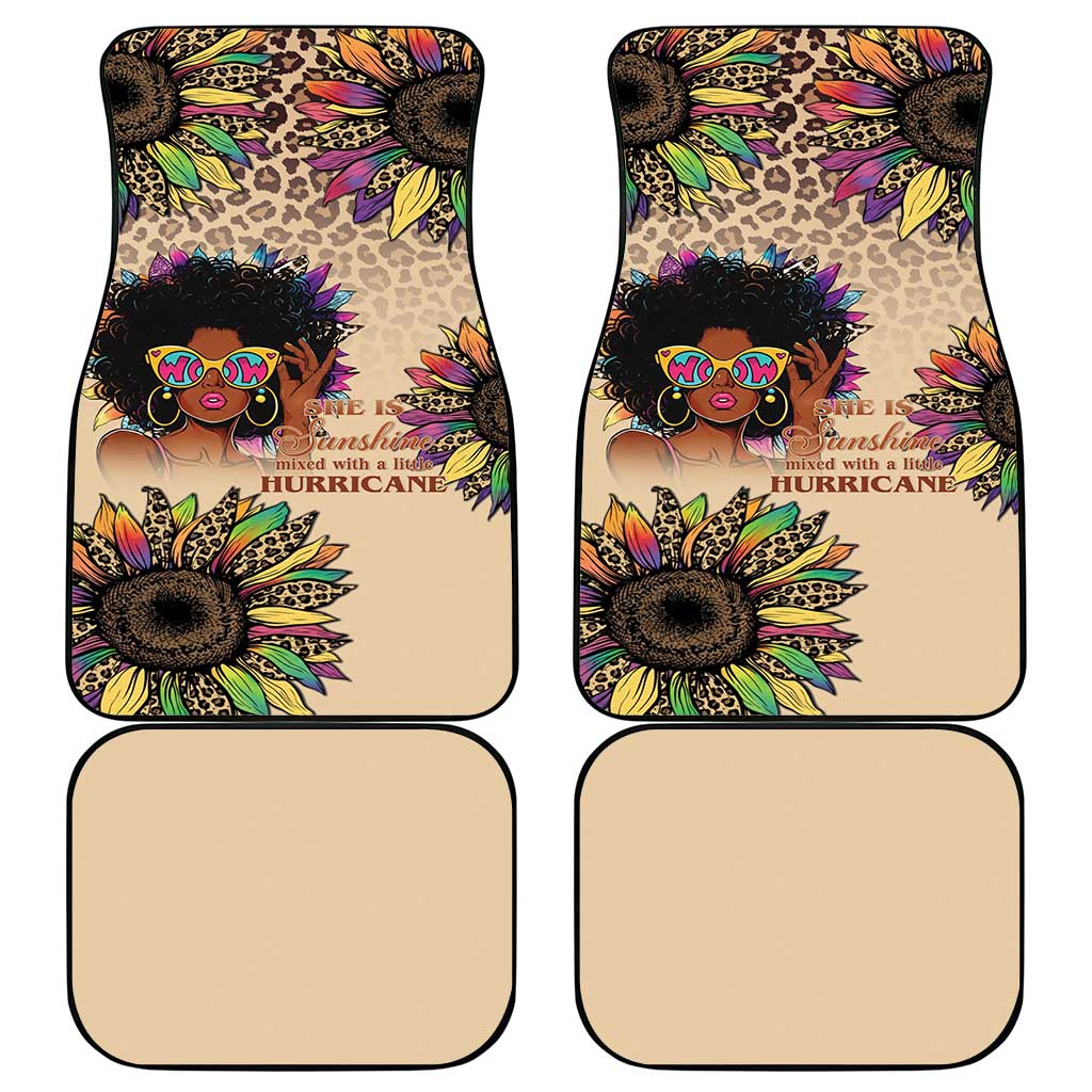 Black Her Story Sunshine Hurricane Car Mats Empowered Black Woman - African Pride