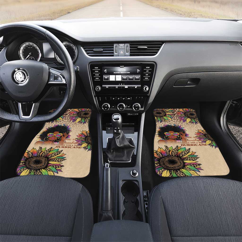 Black Her Story Sunshine Hurricane Car Mats Empowered Black Woman - African Pride