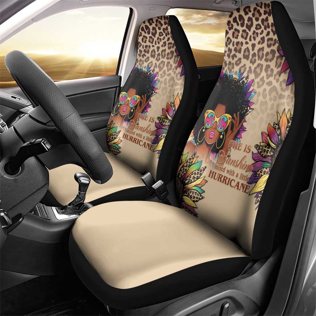 Black Her Story Sunshine Hurricane Car Seat Cover Empowered Black Woman - African Pride