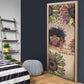 Black Her Story Sunshine Hurricane Door Cover Empowered Black Woman - African Pride