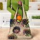 Black Her Story Sunshine Hurricane Grocery Bag Empowered Black Woman - African Pride