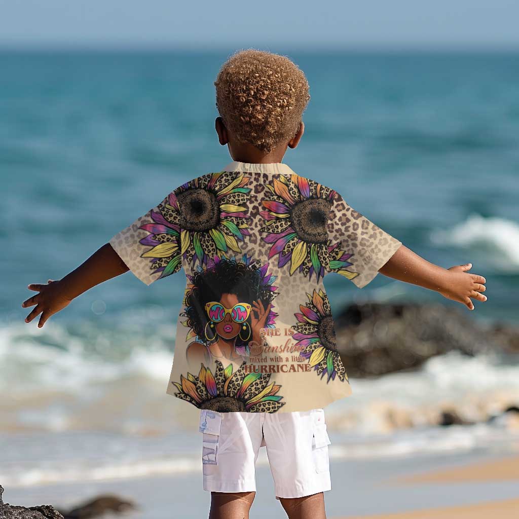Black Her Story Sunshine Hurricane Kid Hawaiian Shirt Empowered Black Woman - African Pride
