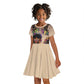 Black Her Story Sunshine Hurricane Kid Short Sleeve Dress Empowered Black Woman - African Pride
