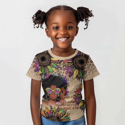 Black Her Story Sunshine Hurricane Kid T shirt Empowered Black Woman - African Pride