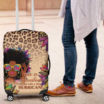 Black Her Story Sunshine Hurricane Luggage Cover Empowered Black Woman - African Pride