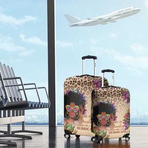 Black Her Story Sunshine Hurricane Luggage Cover Empowered Black Woman - African Pride