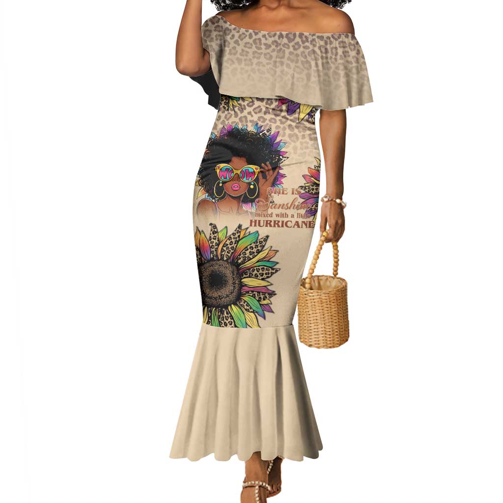 Black Her Story Sunshine Hurricane Mermaid Dress Empowered Black Woman - African Pride
