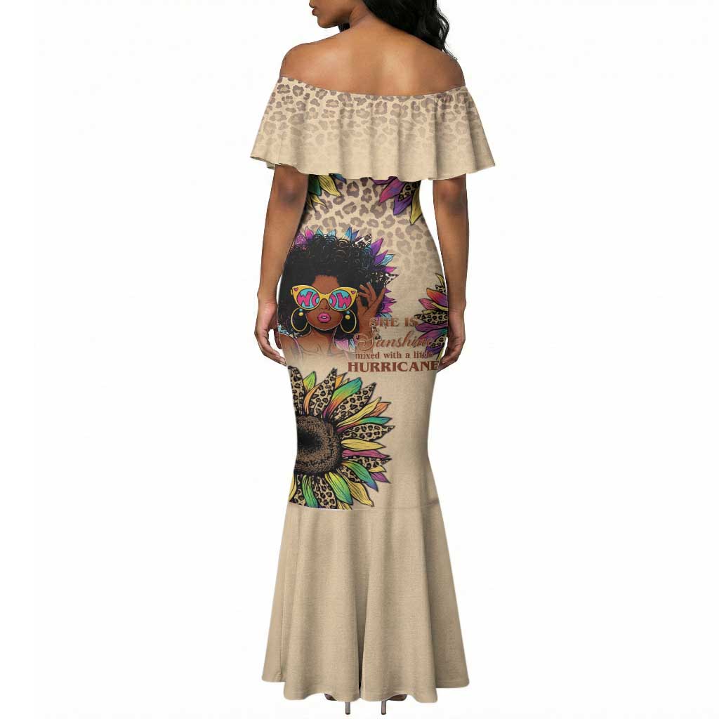 Black Her Story Sunshine Hurricane Mermaid Dress Empowered Black Woman - African Pride