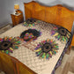 Black Her Story Sunshine Hurricane Quilt Empowered Black Woman - African Pride