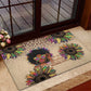 Black Her Story Sunshine Hurricane Rubber Doormat Empowered Black Woman - African Pride