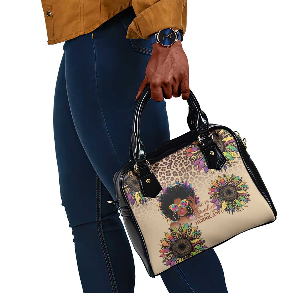 Black Her Story Sunshine Hurricane Shoulder Handbag Empowered Black Woman - African Pride