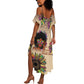 Black Her Story Sunshine Hurricane Summer Maxi Dress Empowered Black Woman - African Pride