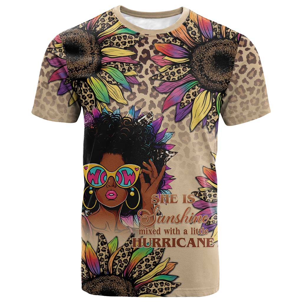 Black Her Story Sunshine Hurricane T shirt Empowered Black Woman - African Pride