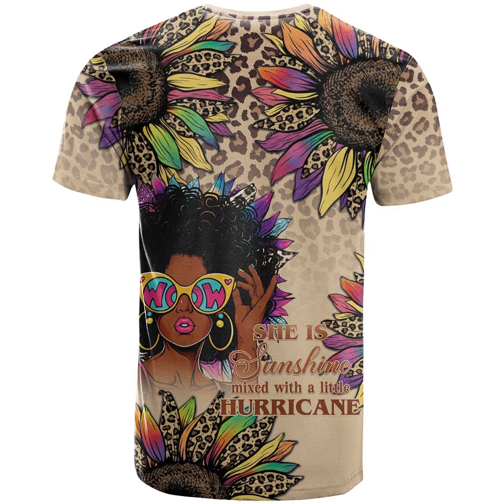 Black Her Story Sunshine Hurricane T shirt Empowered Black Woman - African Pride