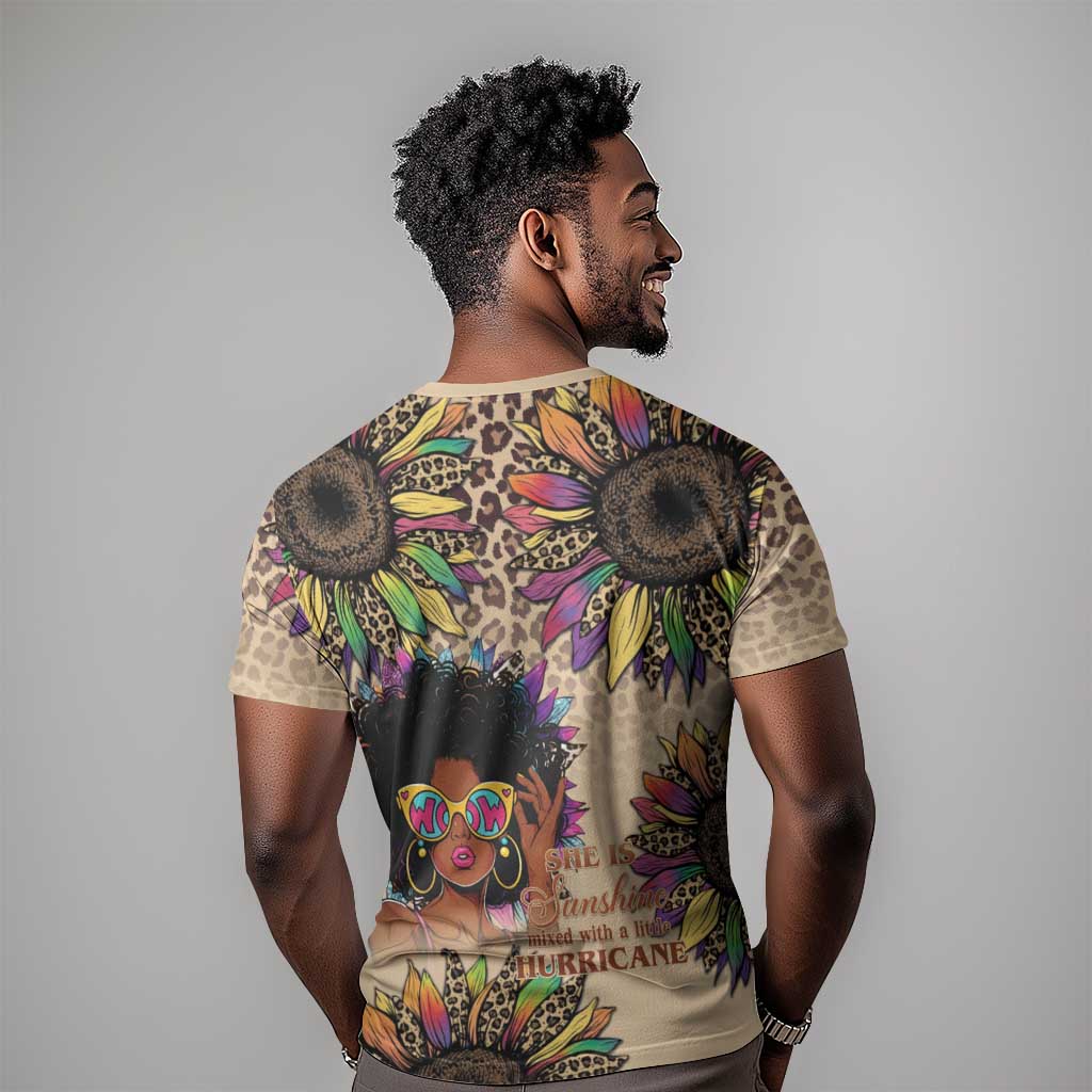 Black Her Story Sunshine Hurricane T shirt Empowered Black Woman - African Pride