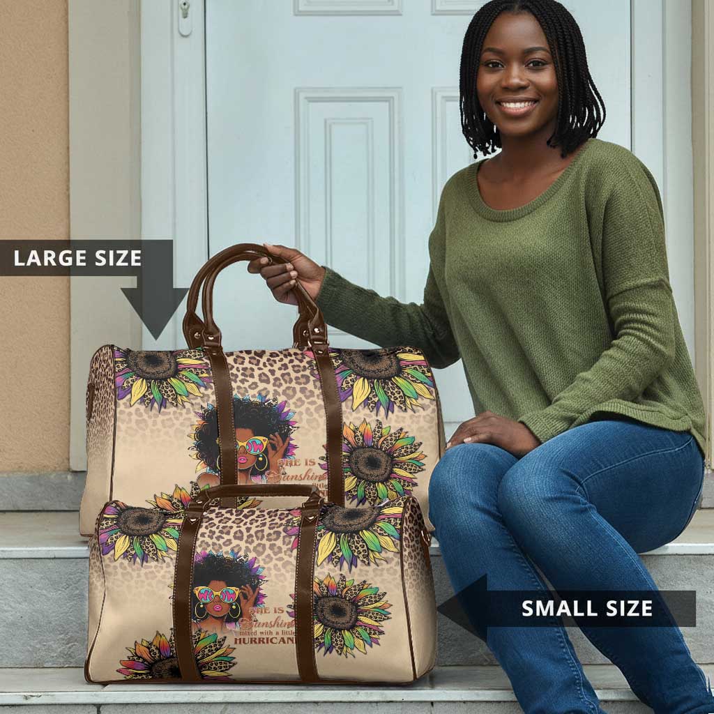 Black Her Story Sunshine Hurricane Travel Bag Empowered Black Woman - African Pride